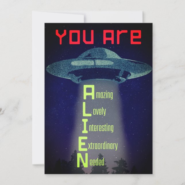 Alien Greetings Holiday Card (Front)