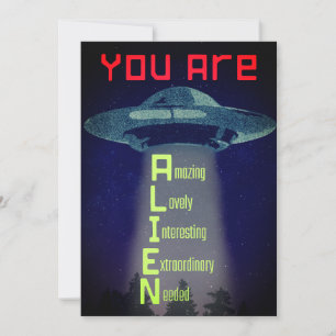 Alien Greetings Holiday Card