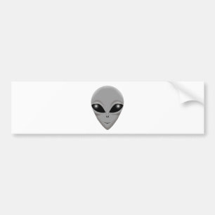 Alien Grey Bumper Sticker