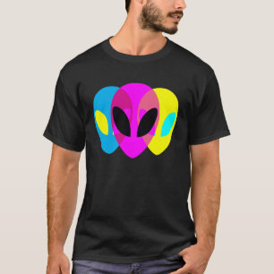 Alien Grey CMYK Tryptic T-Shirt