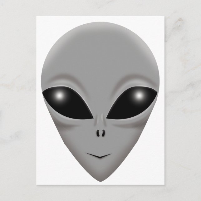 Alien Grey Postcard (Front)