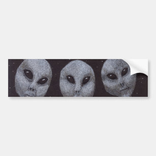 Alien Greys Bumper Sticker
