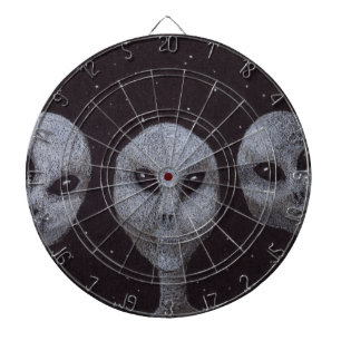 Alien Greys Dartboard