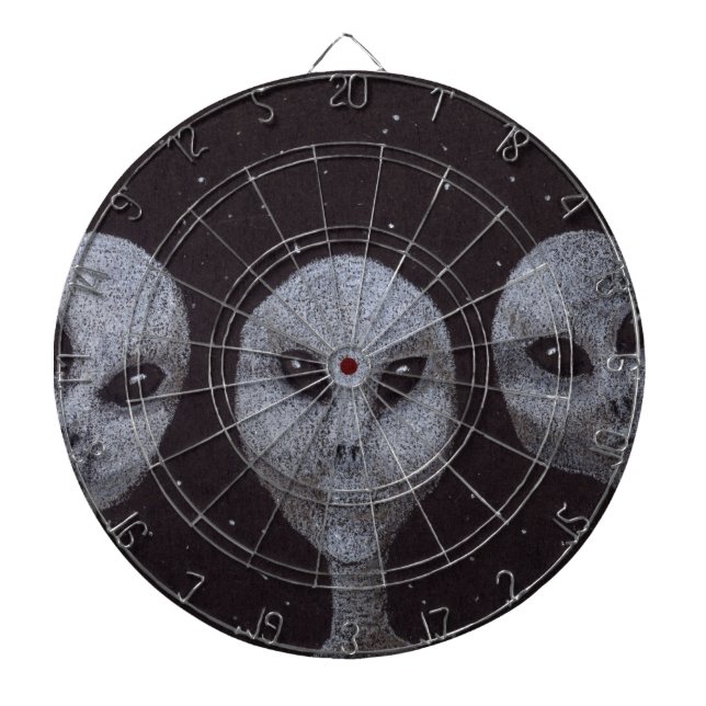 Alien Greys Dartboard (Front)