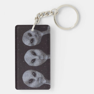 Alien Greys Key Ring