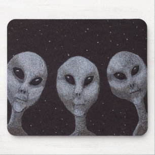 Alien Greys Mouse Mat