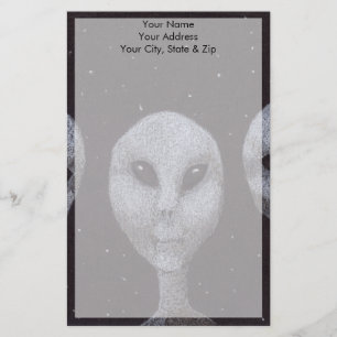 Alien Greys Stationery