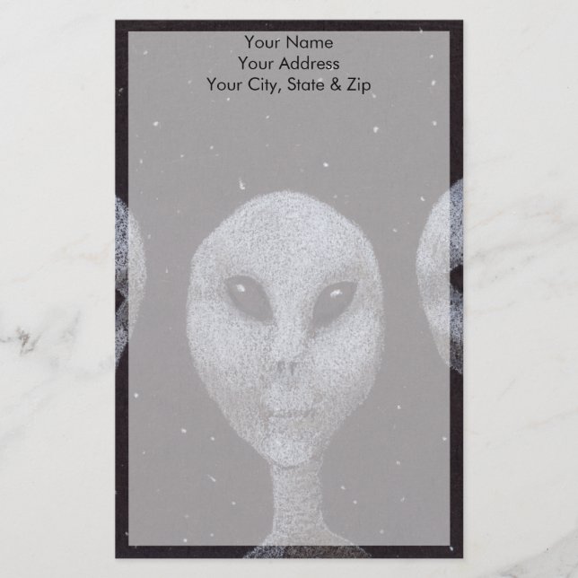 Alien Greys Stationery (Front)
