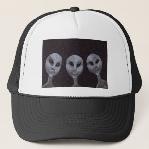 Alien Greys Trucker Hat