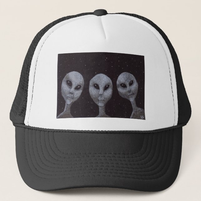 Alien Greys Trucker Hat (Front)