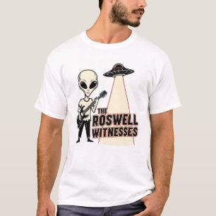 Alien Guitarist Band The Roswell Witnesses  T-Shirt