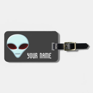 Alien Head 01 Luggage Tag
