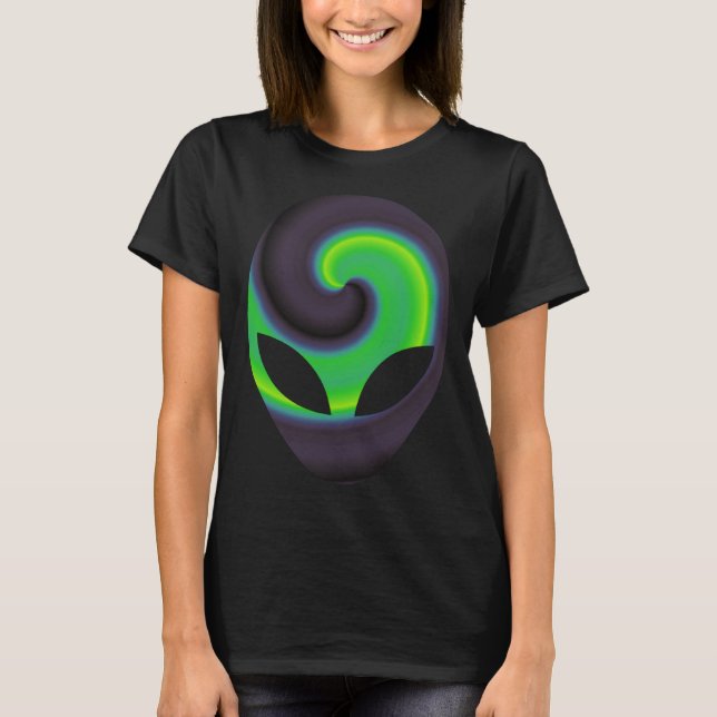 Alien Head Alien Festival Rave T-Shirt (Front)