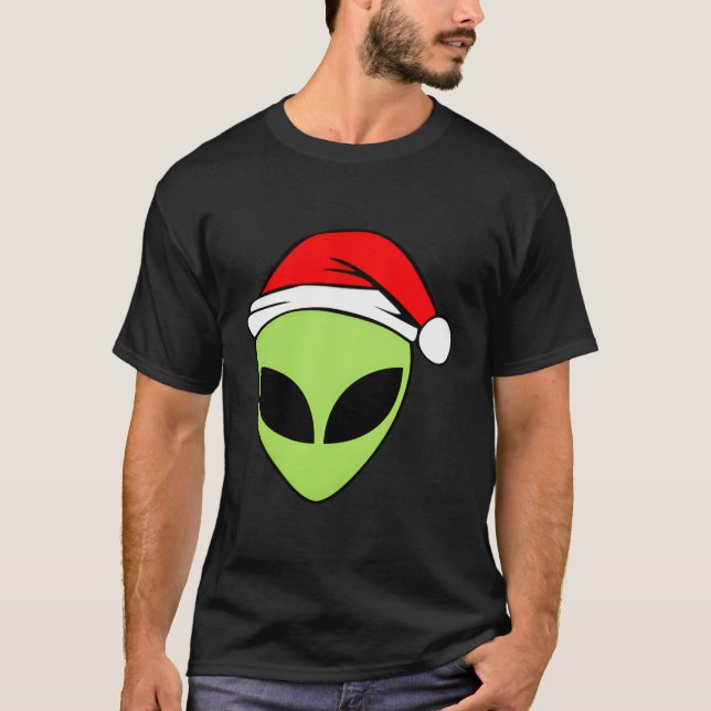 Alien Head Alien Green Rave Believe Ufo Pocket For T-Shirt (Front)