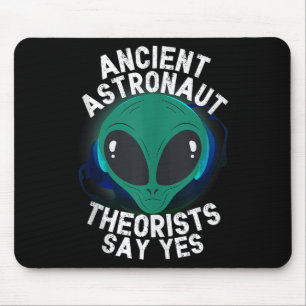 Alien Head Ancient Astronaut Theorists Say Yes Ali Mouse Mat
