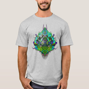 Alien Head - Aqua T-Shirt