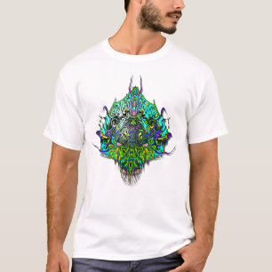 Alien Head - Aqua T-Shirt