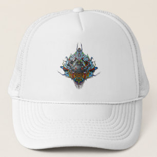 Alien Head - Blue Trucker Hat