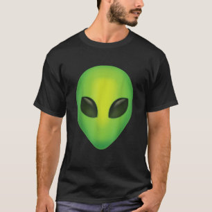 Alien Head Colorful Alien Rave  T-Shirt