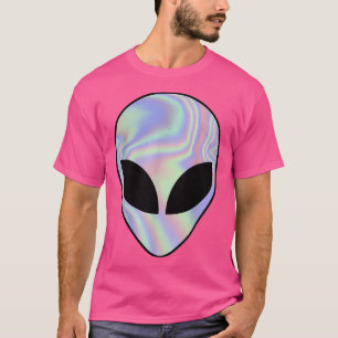 Alien Head Colourful Alien Rave Believe Ufo T-Shirt