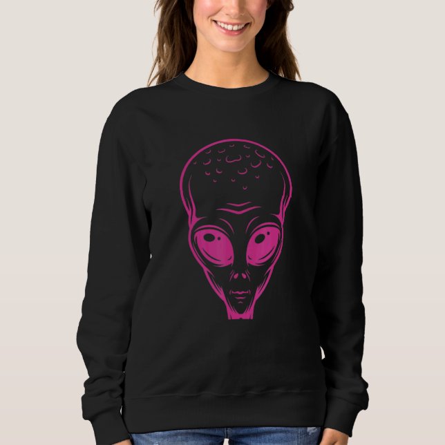 Alien Head Colourful Alien Rave Tee Believe Ufo 3 (Front)