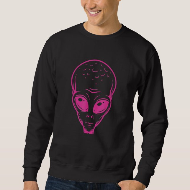 Alien Head Colourful Alien Rave Tee Believe Ufo 3 (Front)