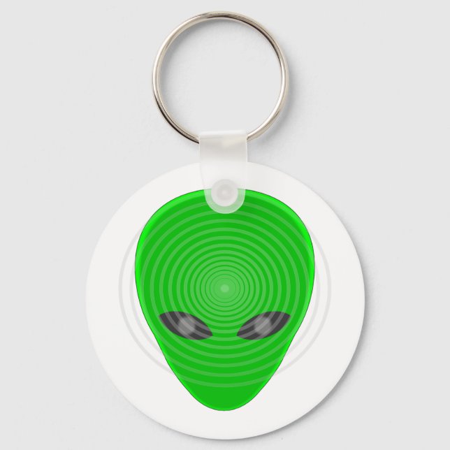 Alien Head Mind Control Key Ring (Front)