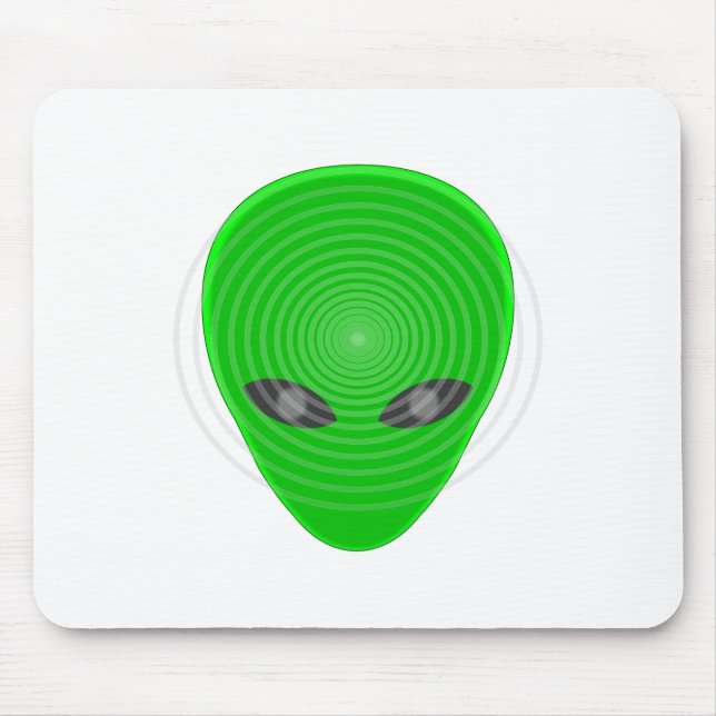 Alien Head Mind Control Mouse Mat (Front)