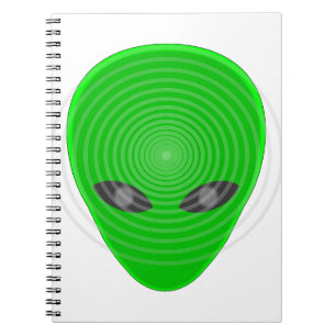 Alien Head Mind Control Notebook