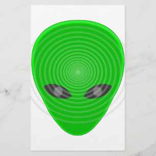Alien Head Mind Control Stationery
