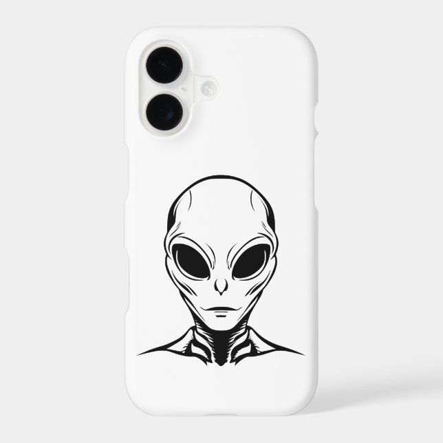 Alien Head Phone Case (Back)
