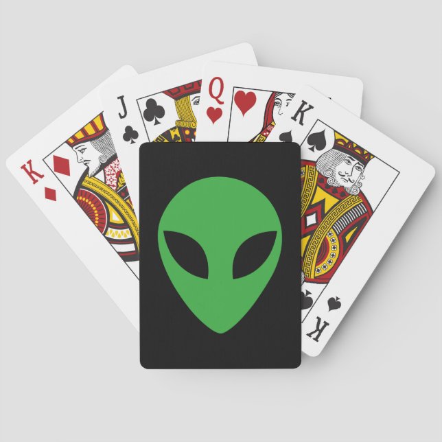 Alien Head Playing Cards (Back)