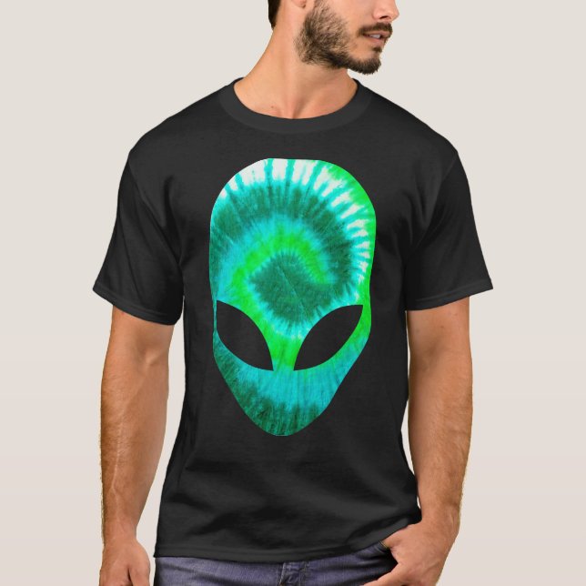 Alien Head Rave Extraterrestrial Martian - Techno  T-Shirt (Front)
