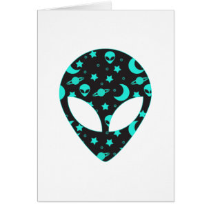 Alien Head Space Pattern Design