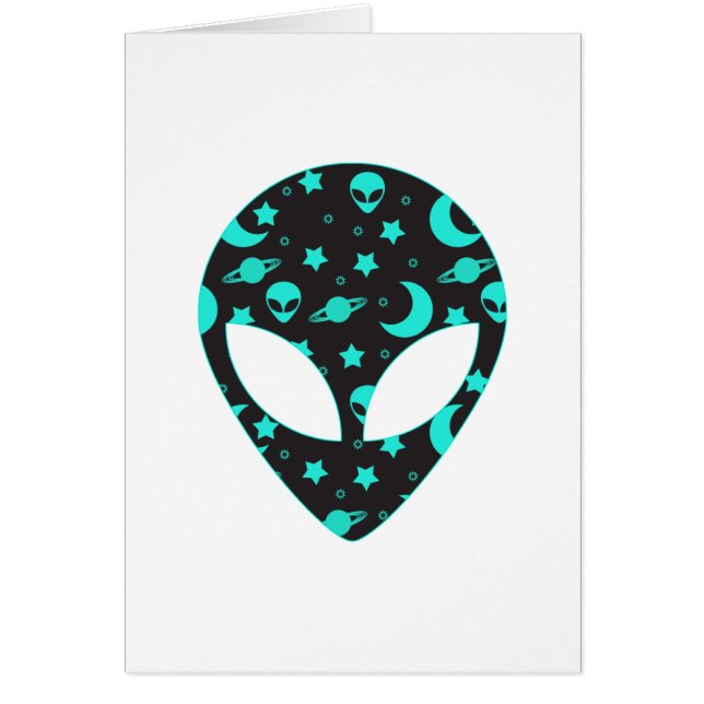 Alien Head Space Pattern Design (Front)