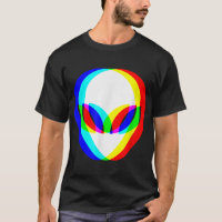 Alien Head Trippy Vaporwave Techno Rave EDM Music 
