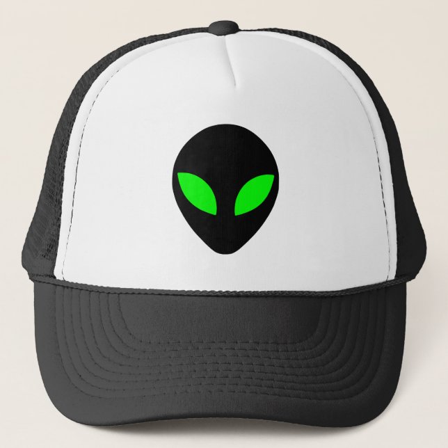 Alien Head Trucker Hat (Front)