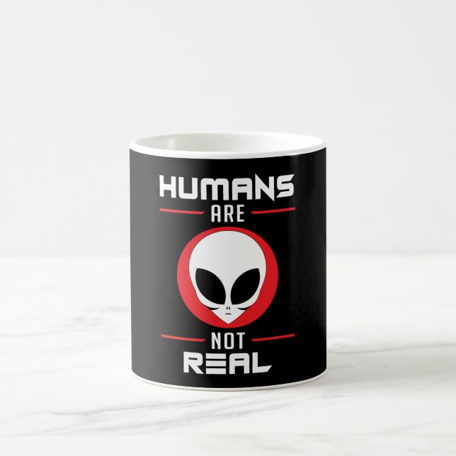 Alien Head Ufo Aliens Area 51 Space Funny Gift Coffee Mug (Center)