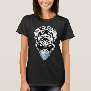 Alien Head UFO Face Mask I believe Aliens  UFO T-Shirt