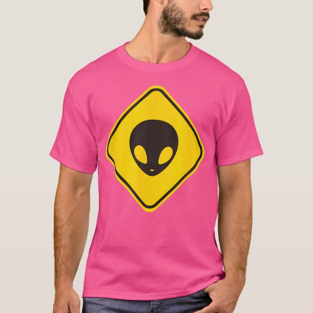Alien Head Ufo. Universe T-Shirt (Front)
