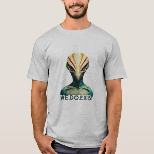 Alien Head - We Do Exist T-Shirt