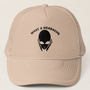Alien Headache, edit add text to personalise,  Trucker Hat