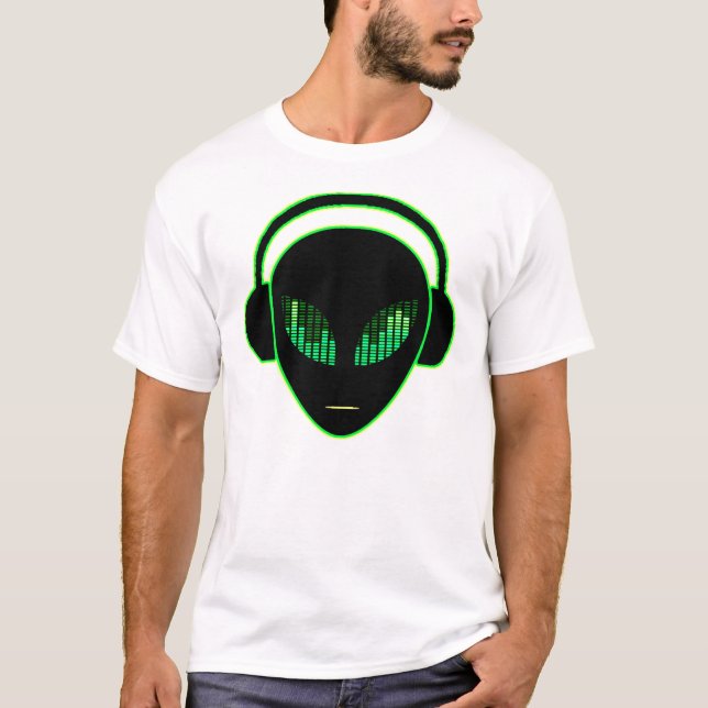 Alien Headphones T-Shirt (Front)