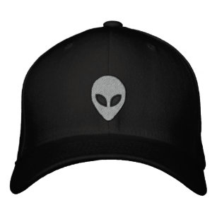 Alien heads Embroidered hat (front and back)