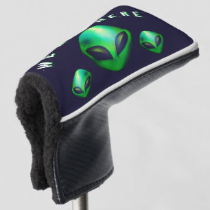 Alien Heads "We Are Here"  Golf Head Cover