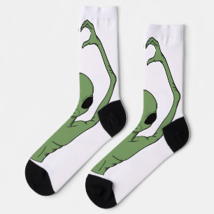 Alien Heart Pose Socks