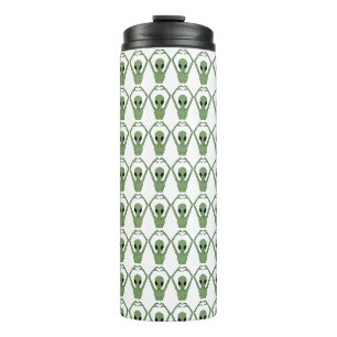 Alien Heart Pose Thermal Tumbler