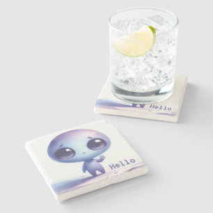 Alien - Hello Stone Coaster
