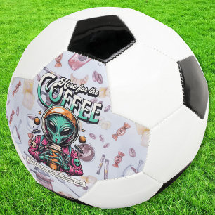 Alien Here for the Coffee Football
