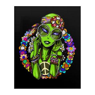 Alien Hippie Acrylic Print